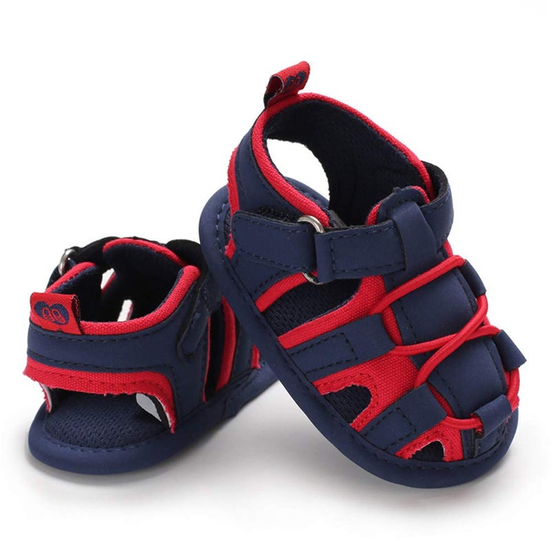 HsdsBebe Infant Baby Boys Girls Summer Beach Sandals Breathable Athletic Anti-slip Soft Sole Newborn First Walker Crib Shoes - Image 1